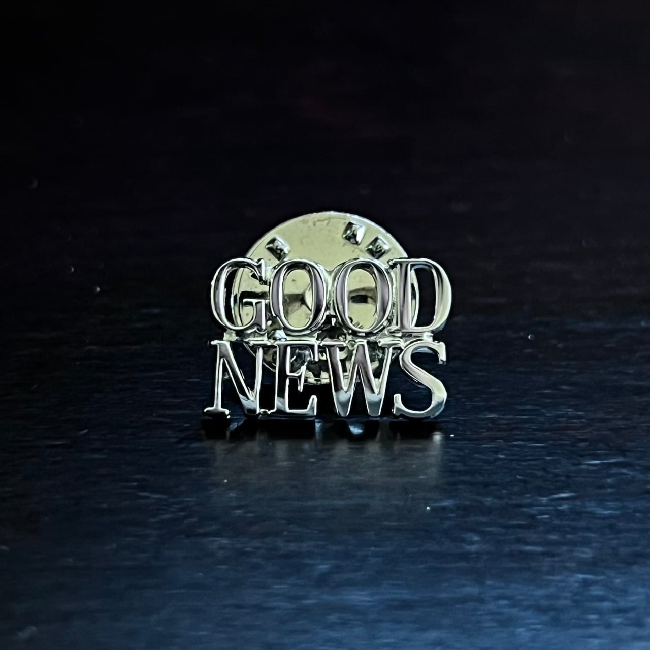 ティファニー GOOD NEWS ピン バッジ ビンテージ Tiffa I9bT VINTAGE TIFFANY & CO. GOOD NEWS Pin Badge Sterling Silver