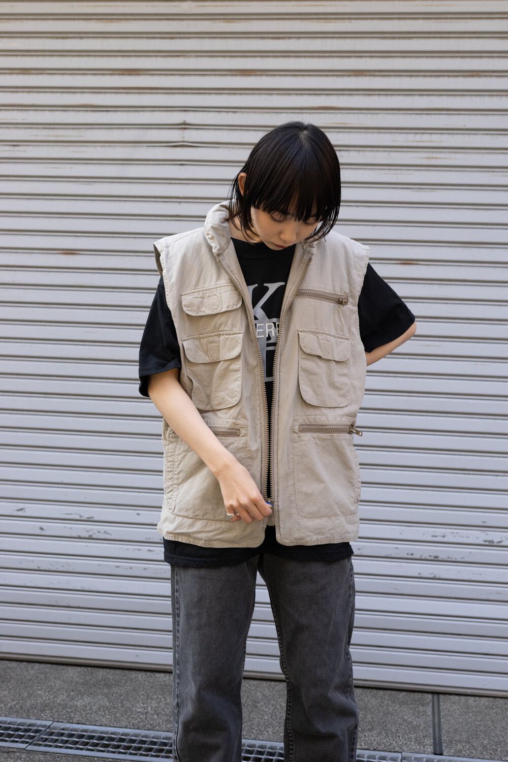 80's banana republic safari vest メンズ L | PAY ID