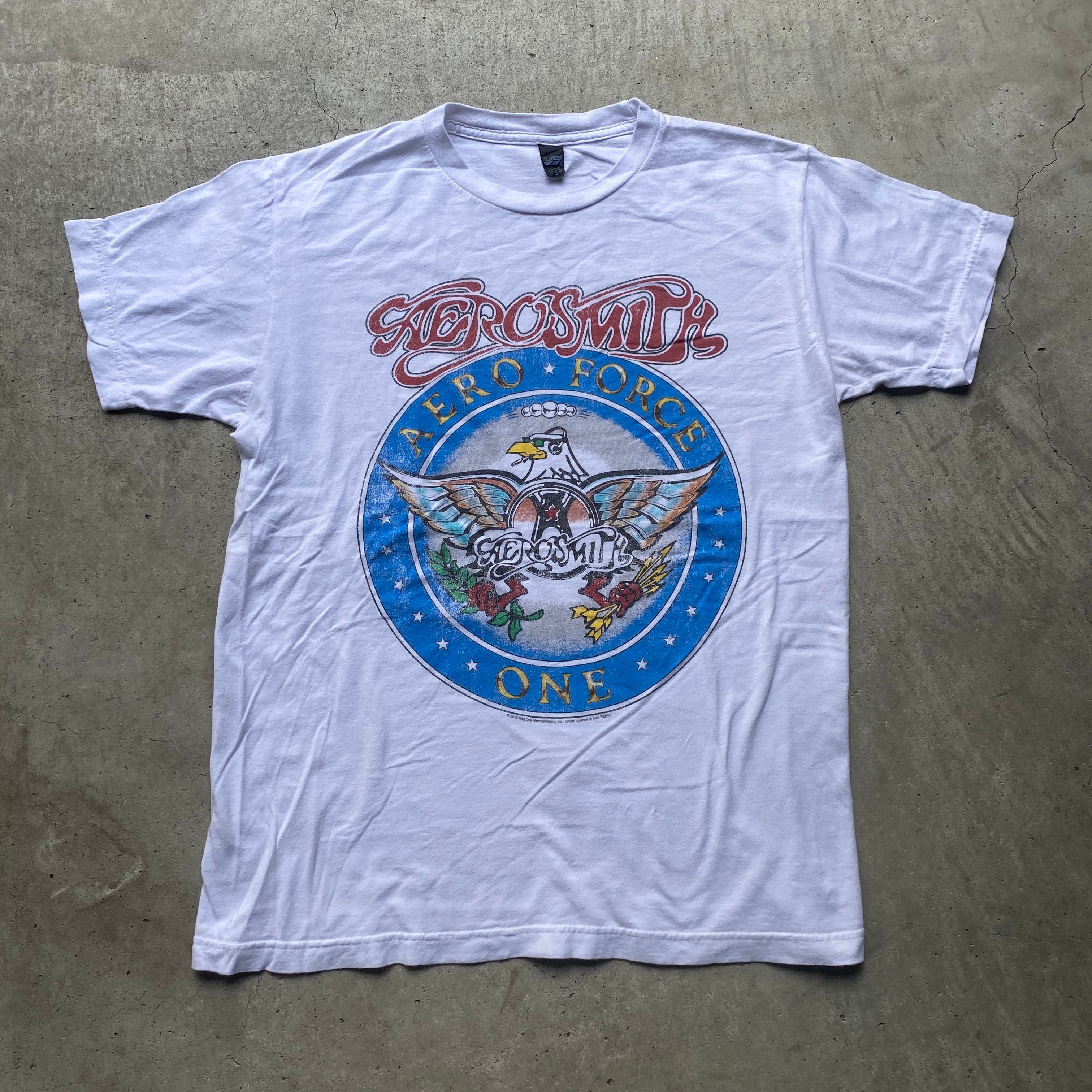 AEROSMITH エアロスミス AERO FORCE ONE バンドTシャツ メンズM 古着 