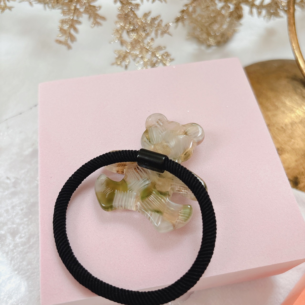 キラキラジュエリーベア　ヘアゴム