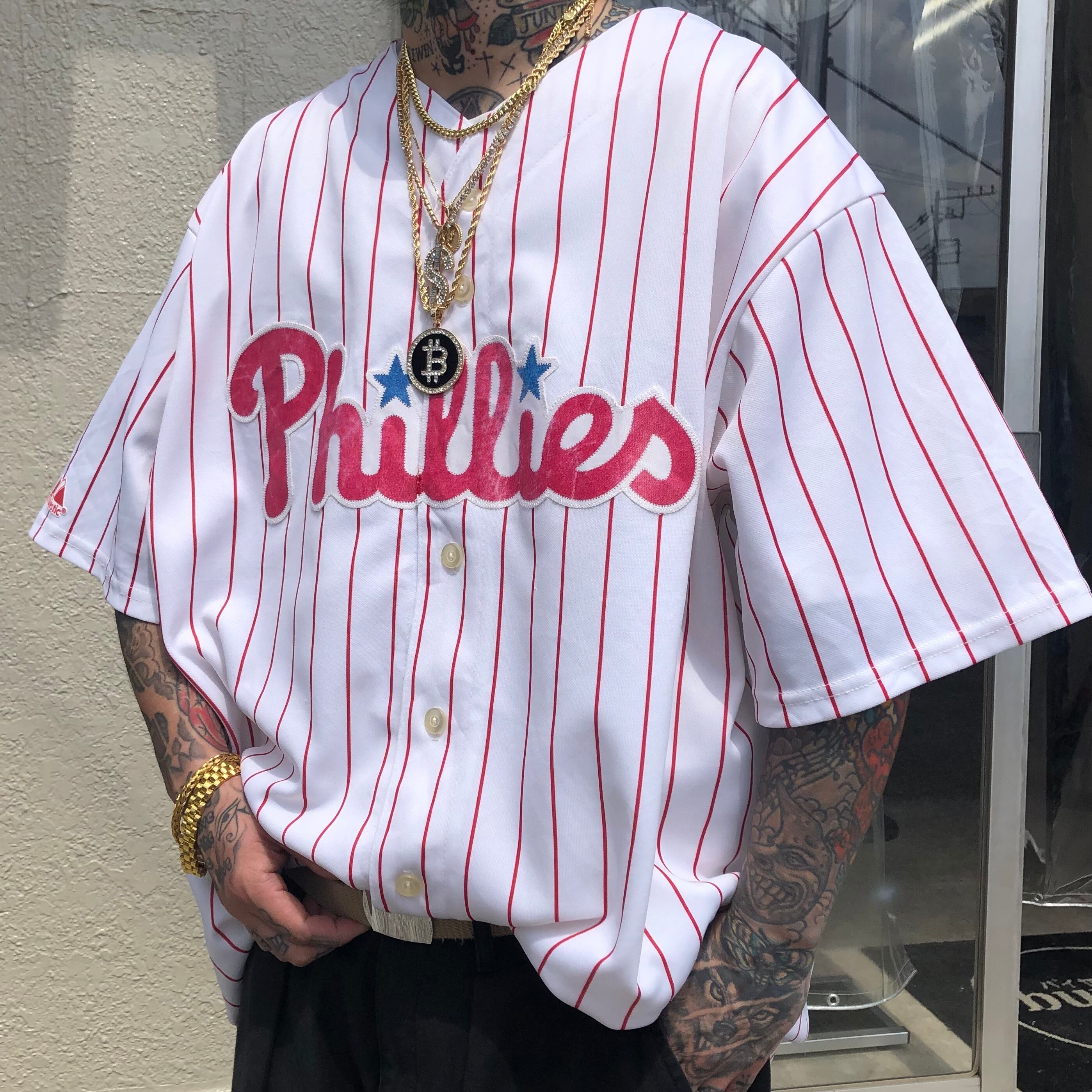 送関込 Majestic MLB ノースカロライナ ベースボールシャツ