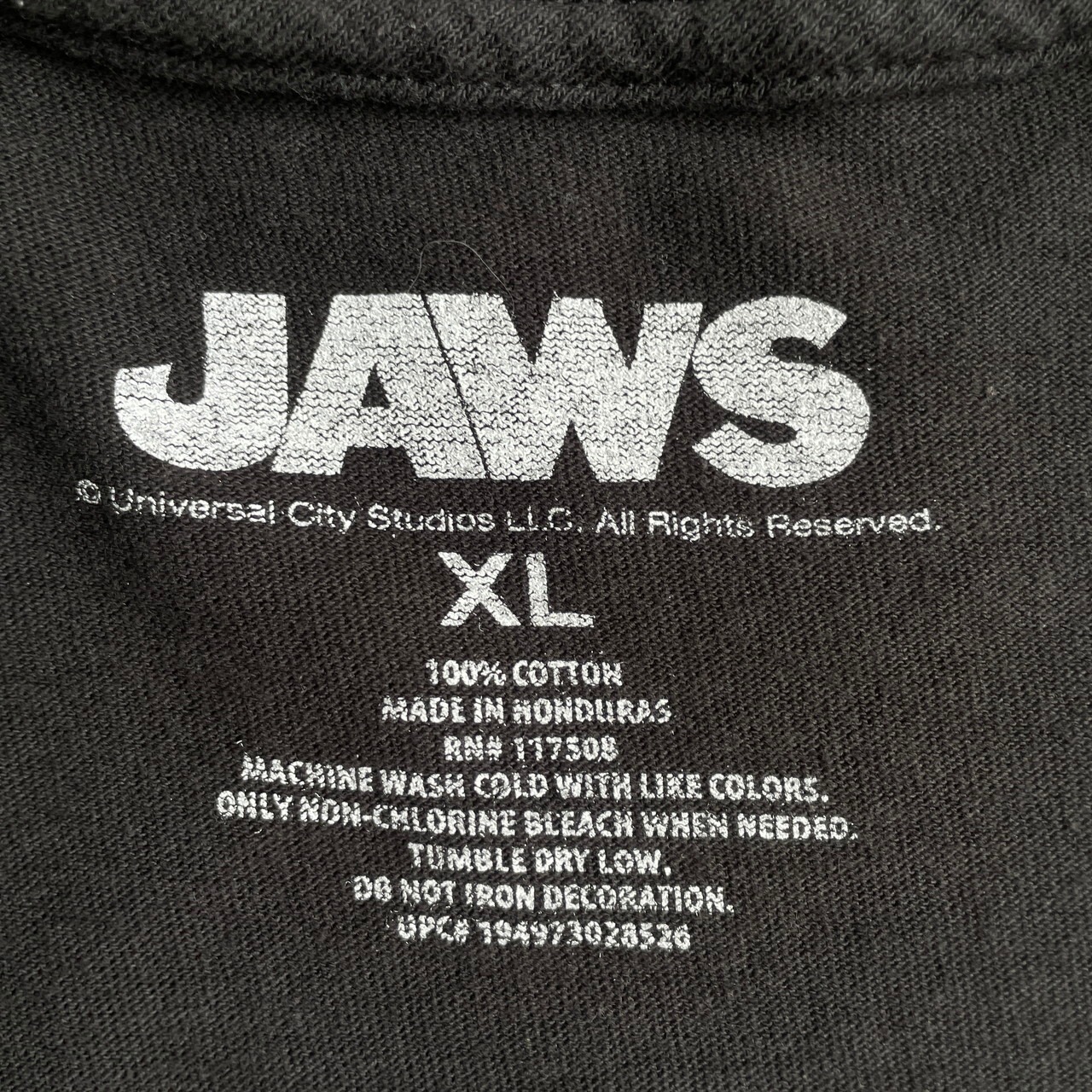 JAWS ジョーズ ムービー アトラクション Tシャツ メンズXL 古着 映画 