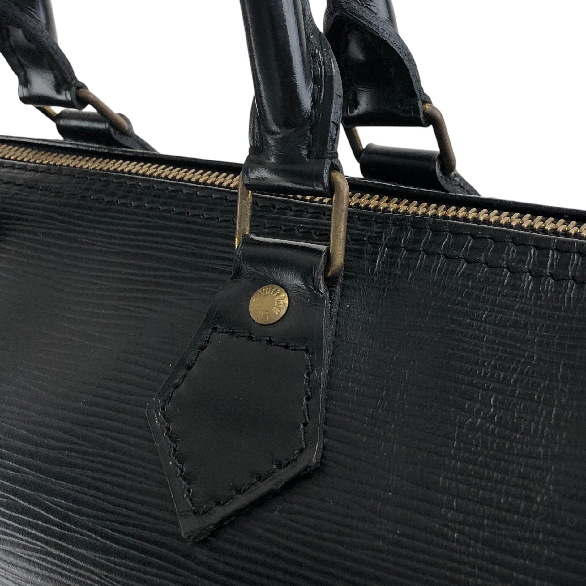 LOUIS VUITTON ルイヴィトン エピ ハンドバッグ ブラック レザー