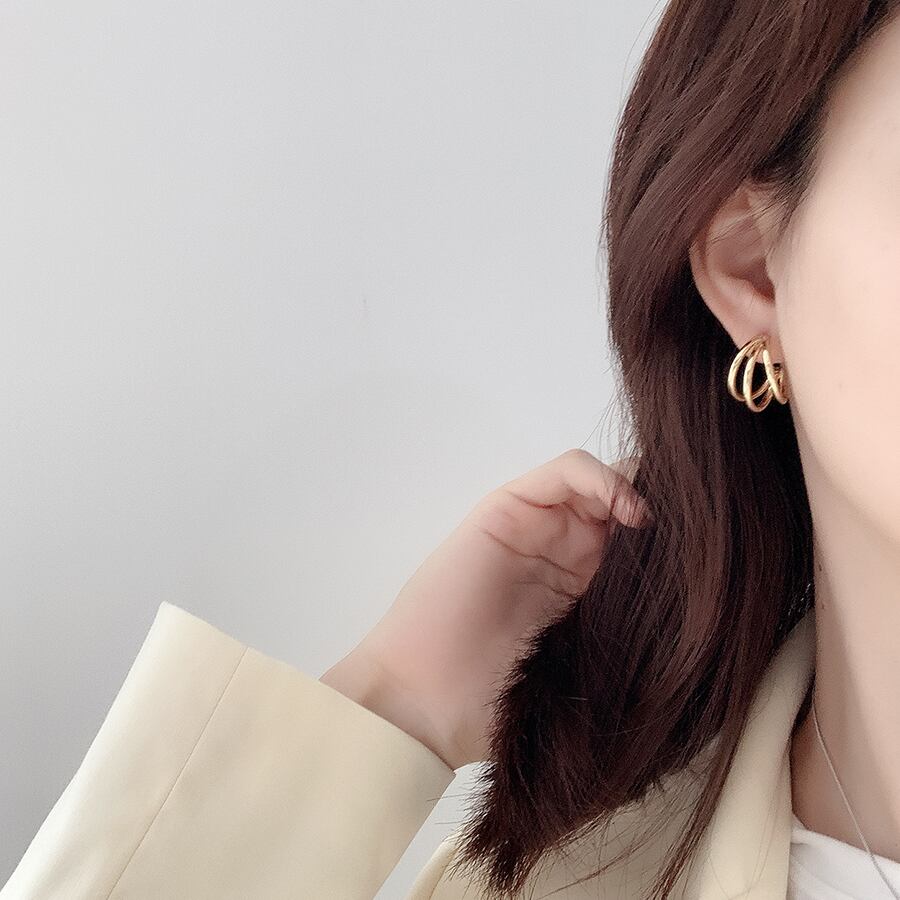 3連フープピアス M Coron