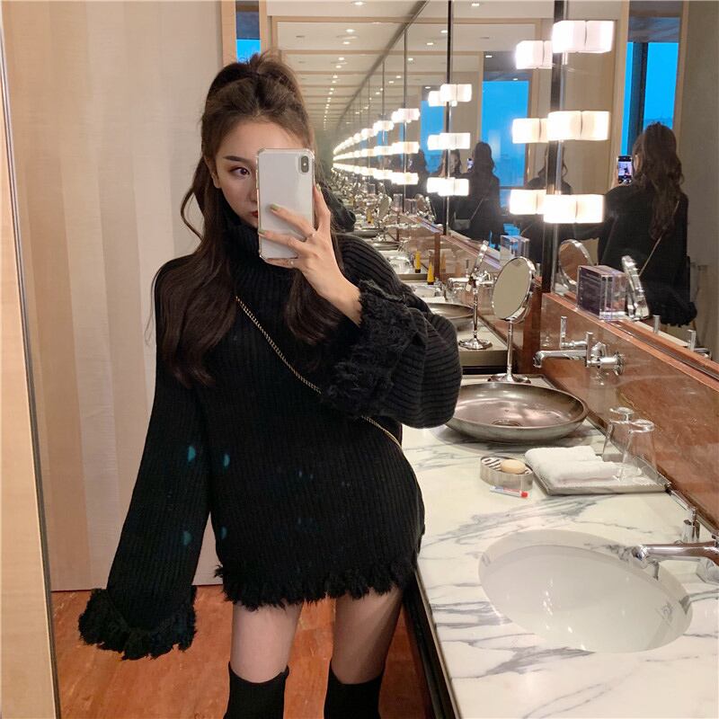 セーター ブラックオータムウィンタールーズトップス 秋物 冬物 ブラックストロベリース34790493144