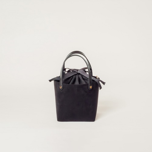 Micro Suede  Tote  -  BLACK