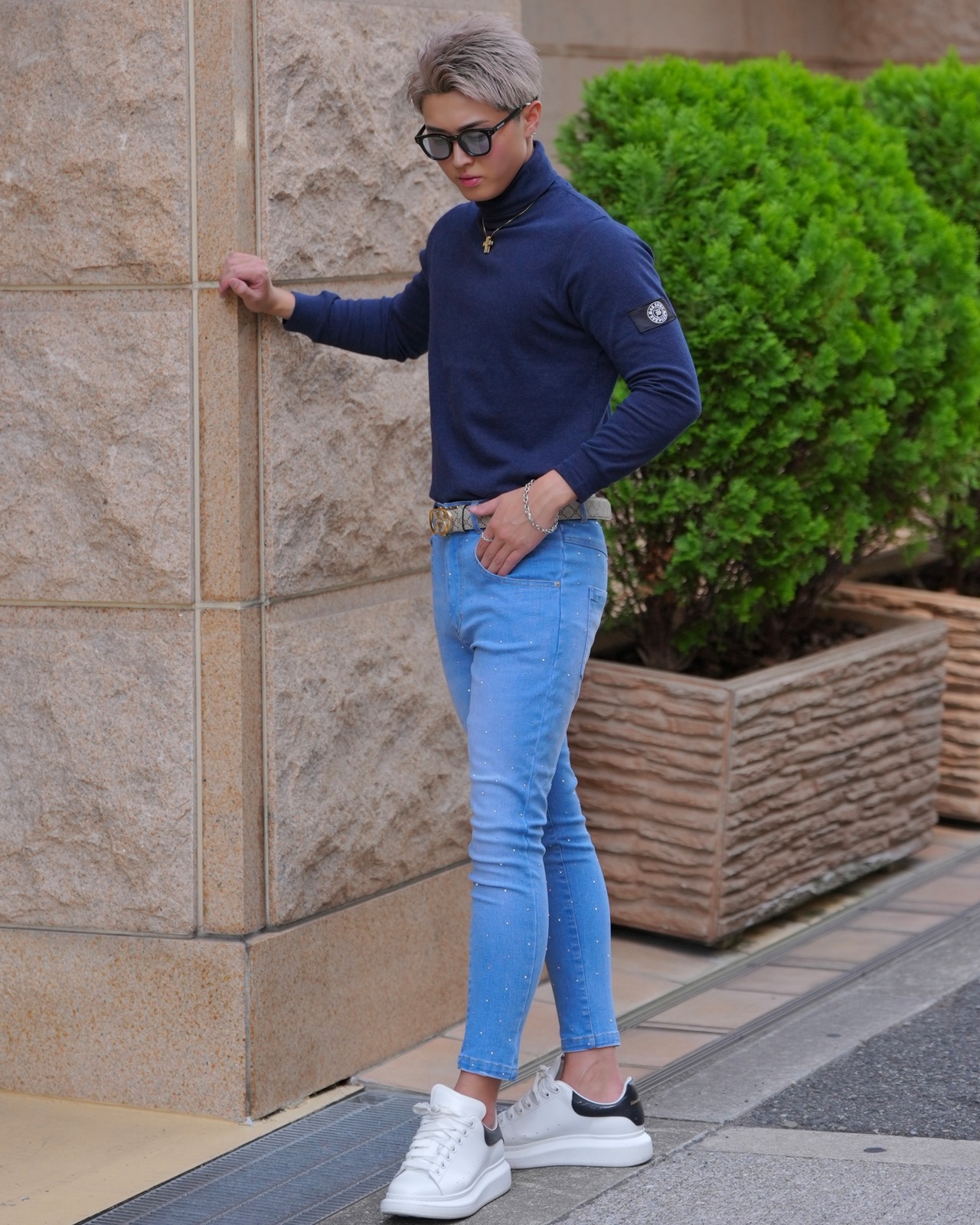 PREMIUM STRETCH TURTLE NECK【BEL-M-025】