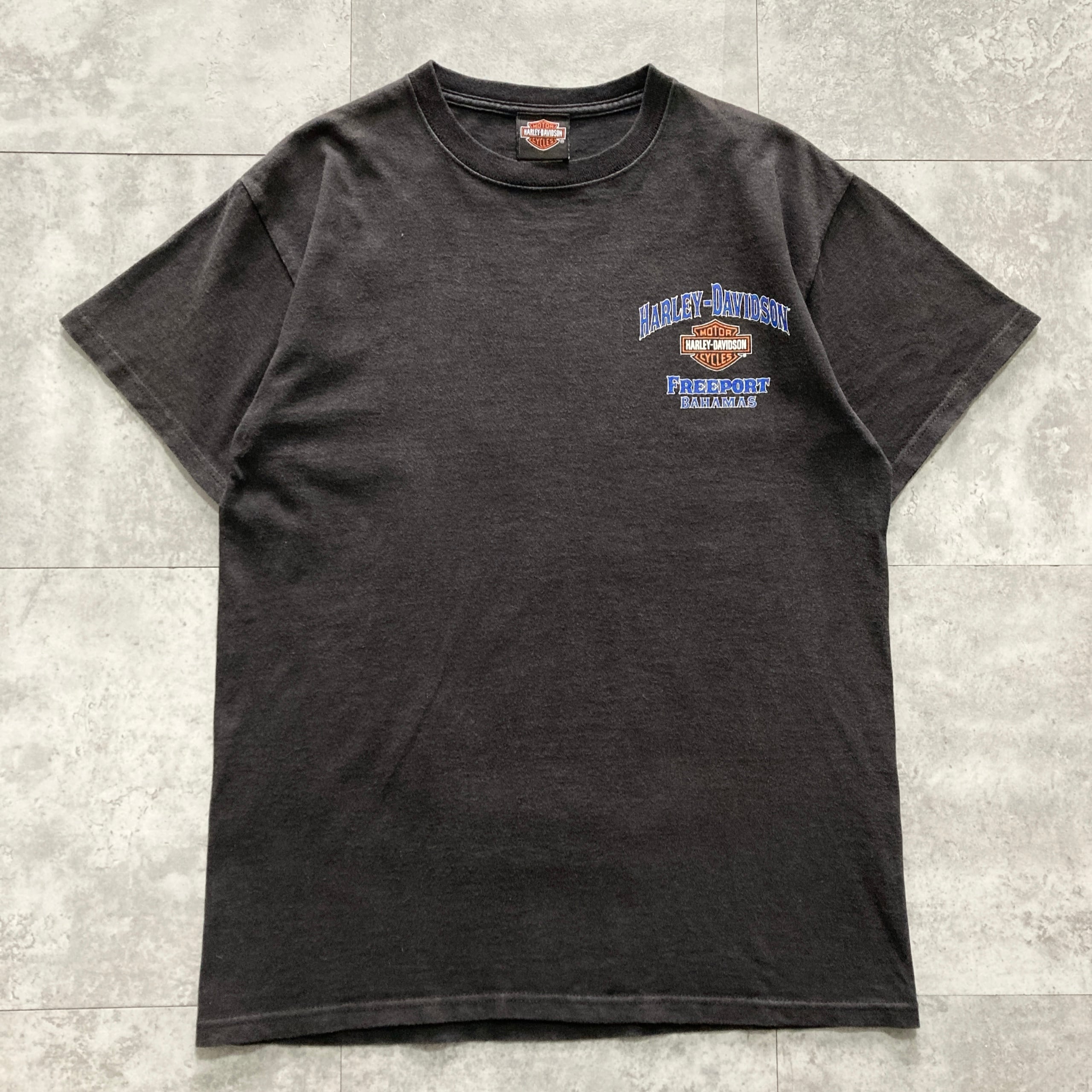 Size.M】HARLEY DAVIDSON ハーレーダビッドソン 両面プリント FREEPORT