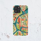 受注生産 iPhoneケース カラフルストリートマップ｜都市地図 UMAP003A