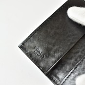 PRADA プラダ サフィアーノ テスート×レザー キーケース 68