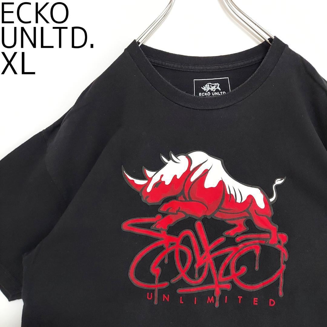 【入手困難】ecko unltd./エコーアンリミテッド デカロゴ Tシャツ 黒