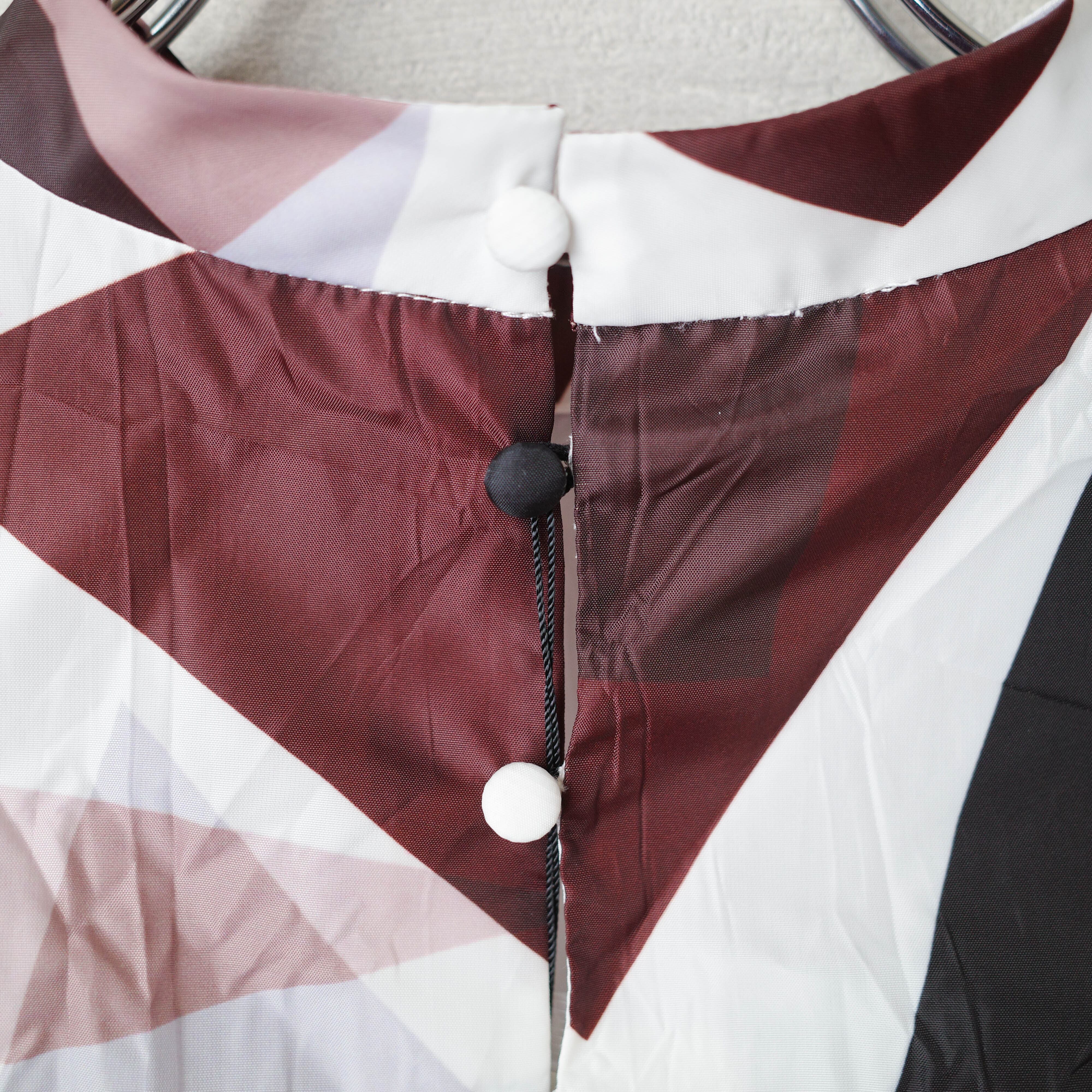 [NEW] RIM･ARK	NOCOLLOR GEOMETRY PRINT BLOUSE 460BAL30-0210