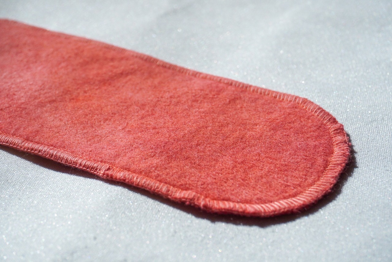手縫い茜染め布ナプキン ライナー+ホルダーお試しセット