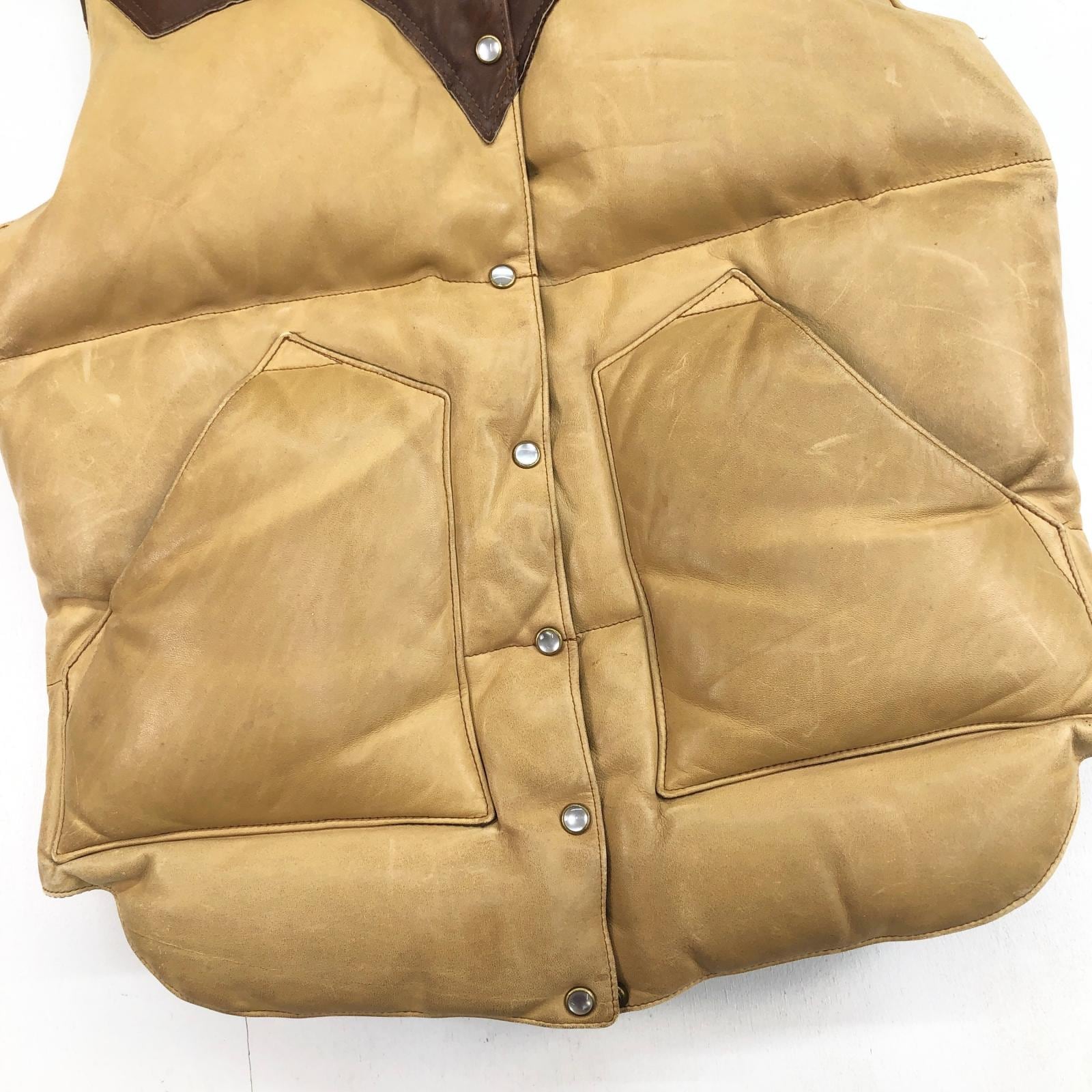 ROCKY MOUNTAIN ロッキーマウンテン 70年代 LDV LEATHER DOWN VEST