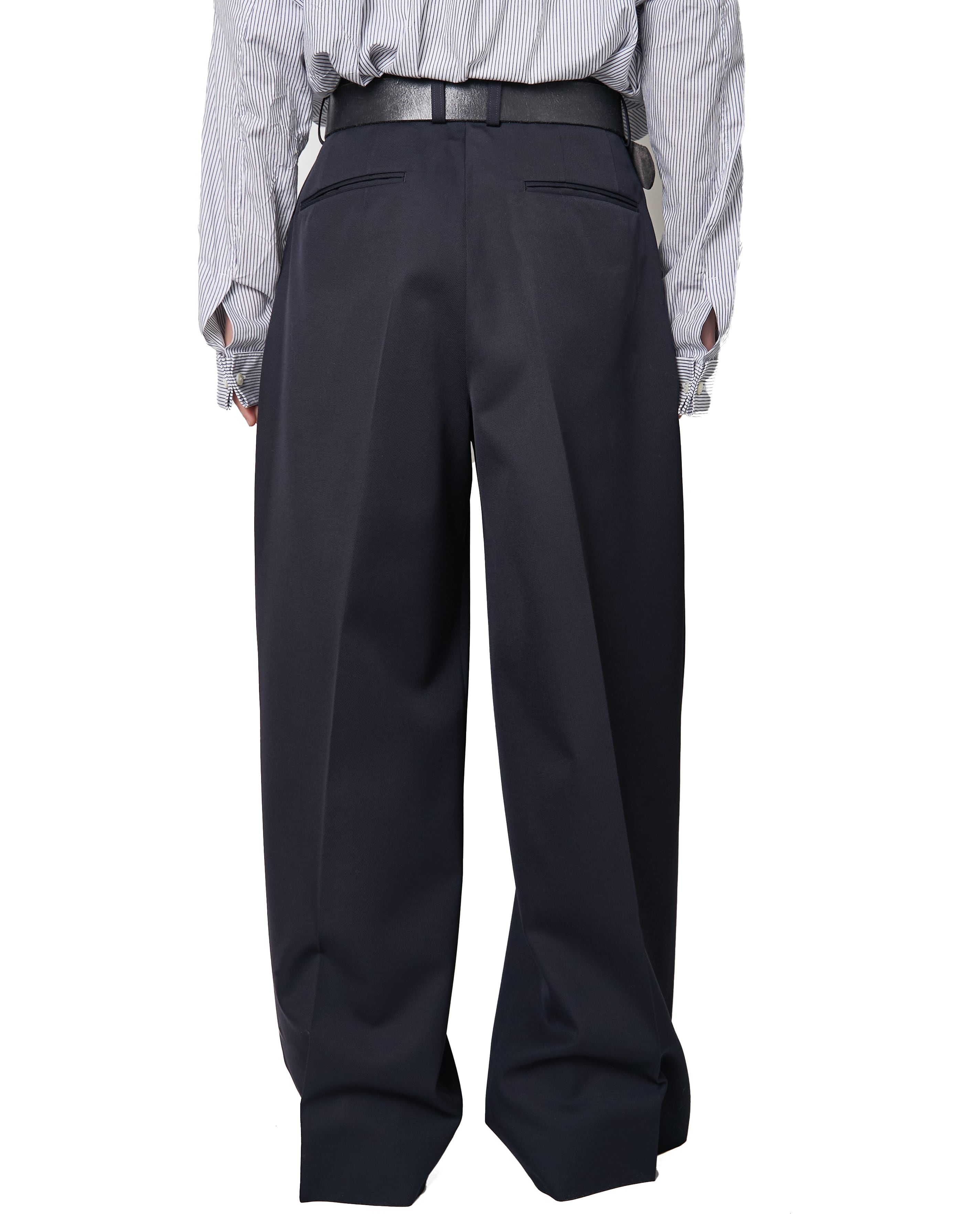 パンツ WOOL KERSEY EXTRA WIDE TROUSERS ssstein 
