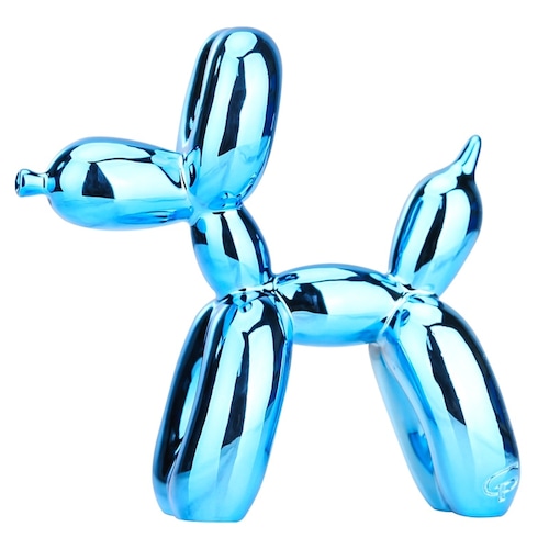置き物 オブジェ アートフィギュア 置物 犬 樹脂製 インテリア 像 装飾 バルーンアート 風船