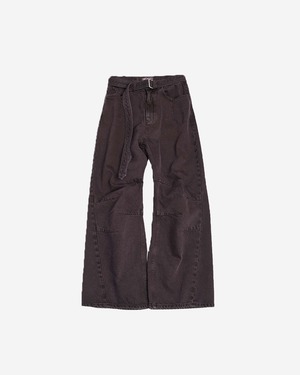 [999HUMANITY] AV PLEATS DYED DENIM PANTS (FADED PURPLE) 正規品  韓国 ブランド 韓国ファッション 韓国代行 999 ヒューマニティ HUMANITY 日本 店舗