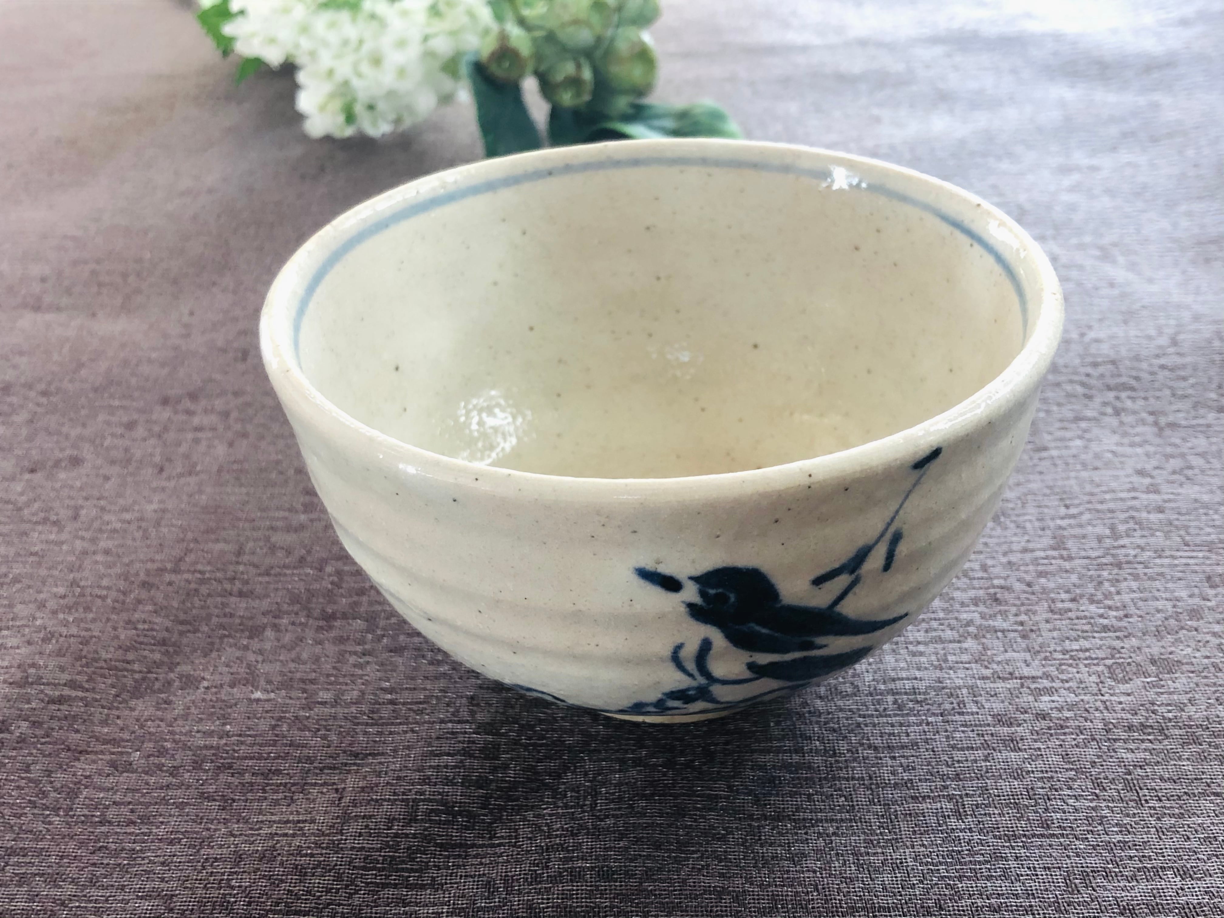 未使用　源右衛門　飯碗　染付鳥図　　　同柄　3客 緑彩梅鳥 飯碗 ｜ 有田焼の源右衛門窯公式オンラインショップ