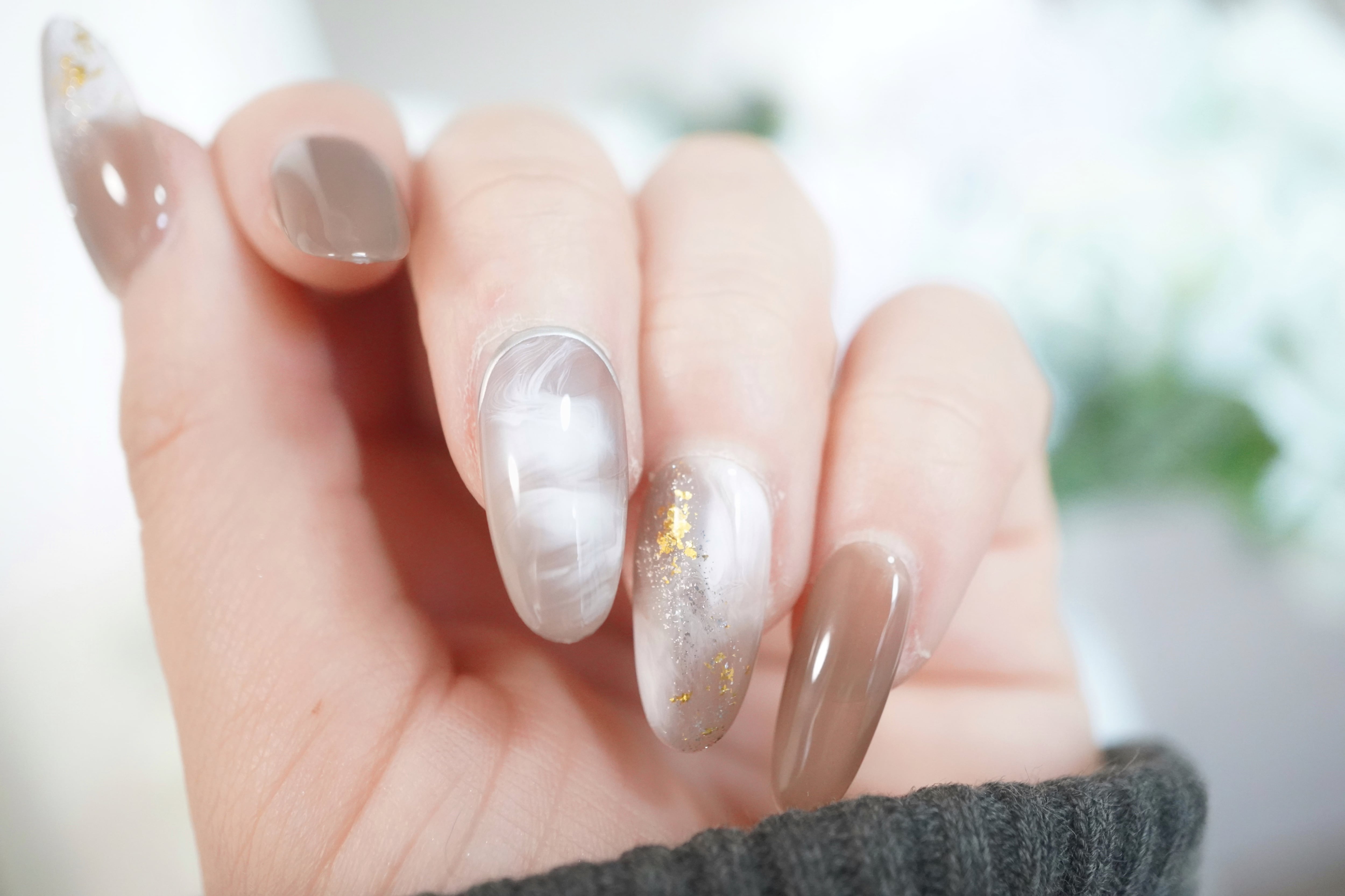 うねうねブラウン ネイルチップ | Pay ID