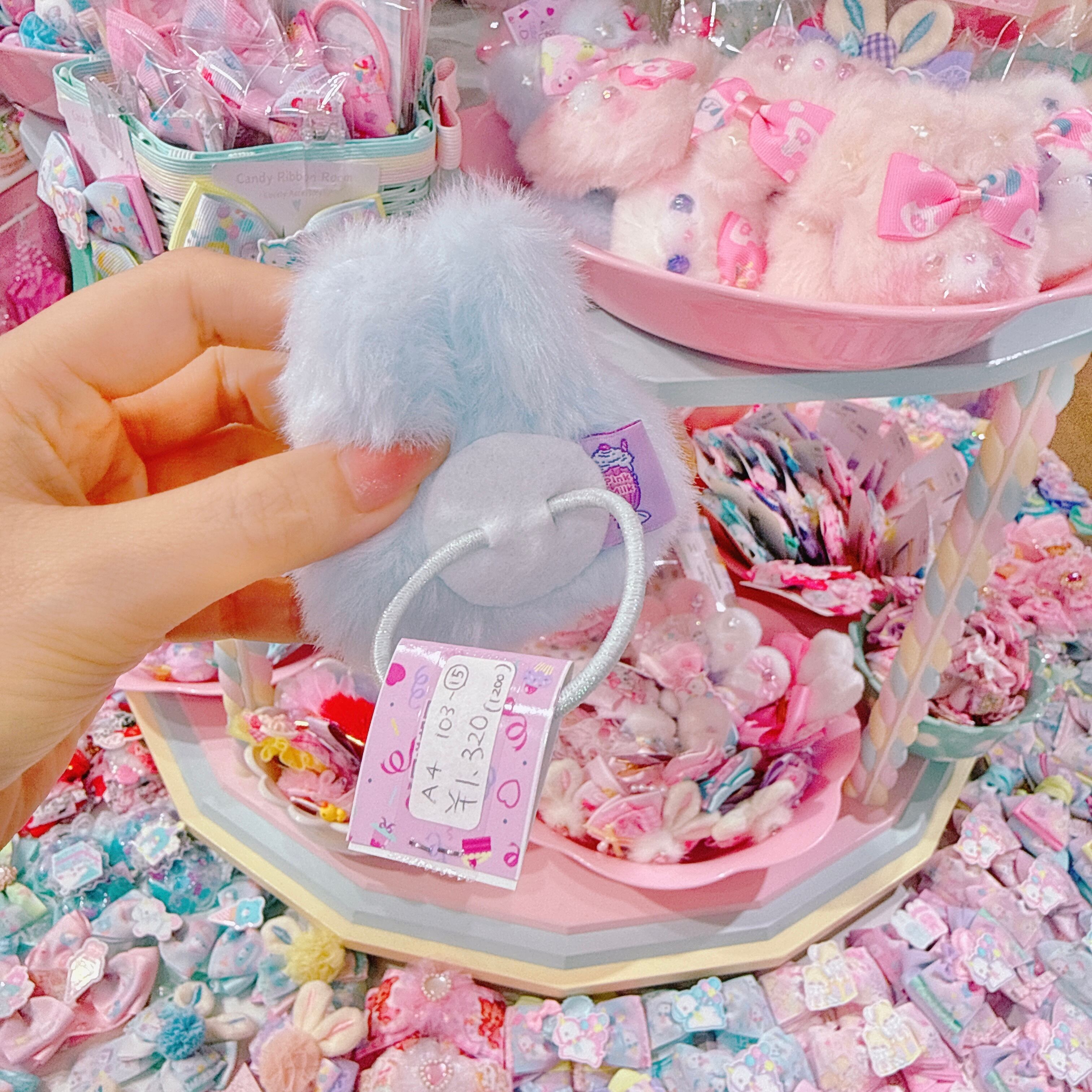 【A4】103-15うさっころヘアゴム