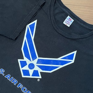 【BAYSIDE】USA製 AIR FORCE Tシャツ ロゴ XXL ビッグサイズ エアフォース ベイサイド US古着 アメリカ古着