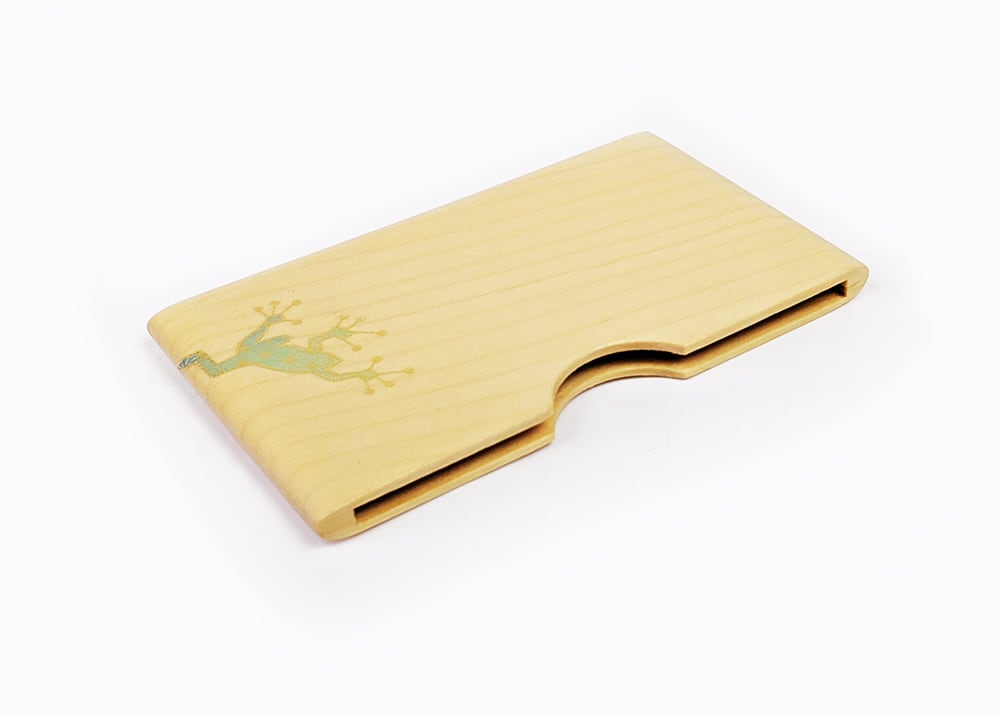 截金 名刺入れ kirikane 麻の葉蛙 | caeru