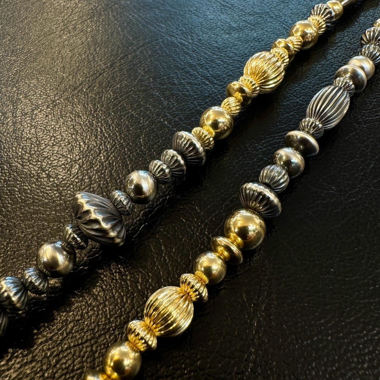 ブライト（Bright）ネックレス（Bright Silver Gold Combination Special) キングマンターコイズ 55〜60cm - 5