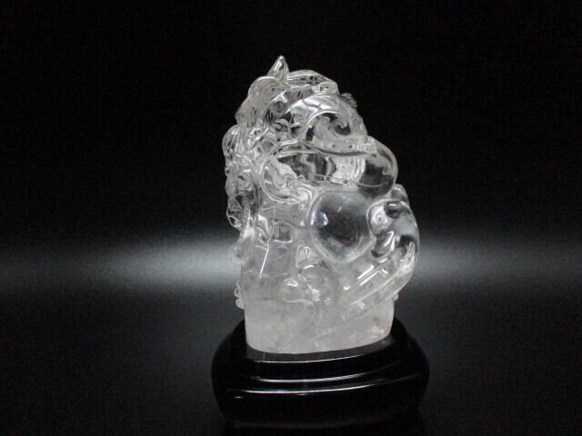 高級彫刻品 天然水晶龍 no,8 | KAMEDASHOJI