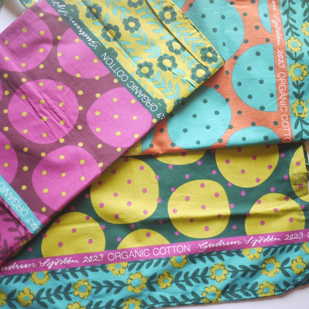 Gudrun Sjödén エコバッグ ショッパー 水玉大 北欧