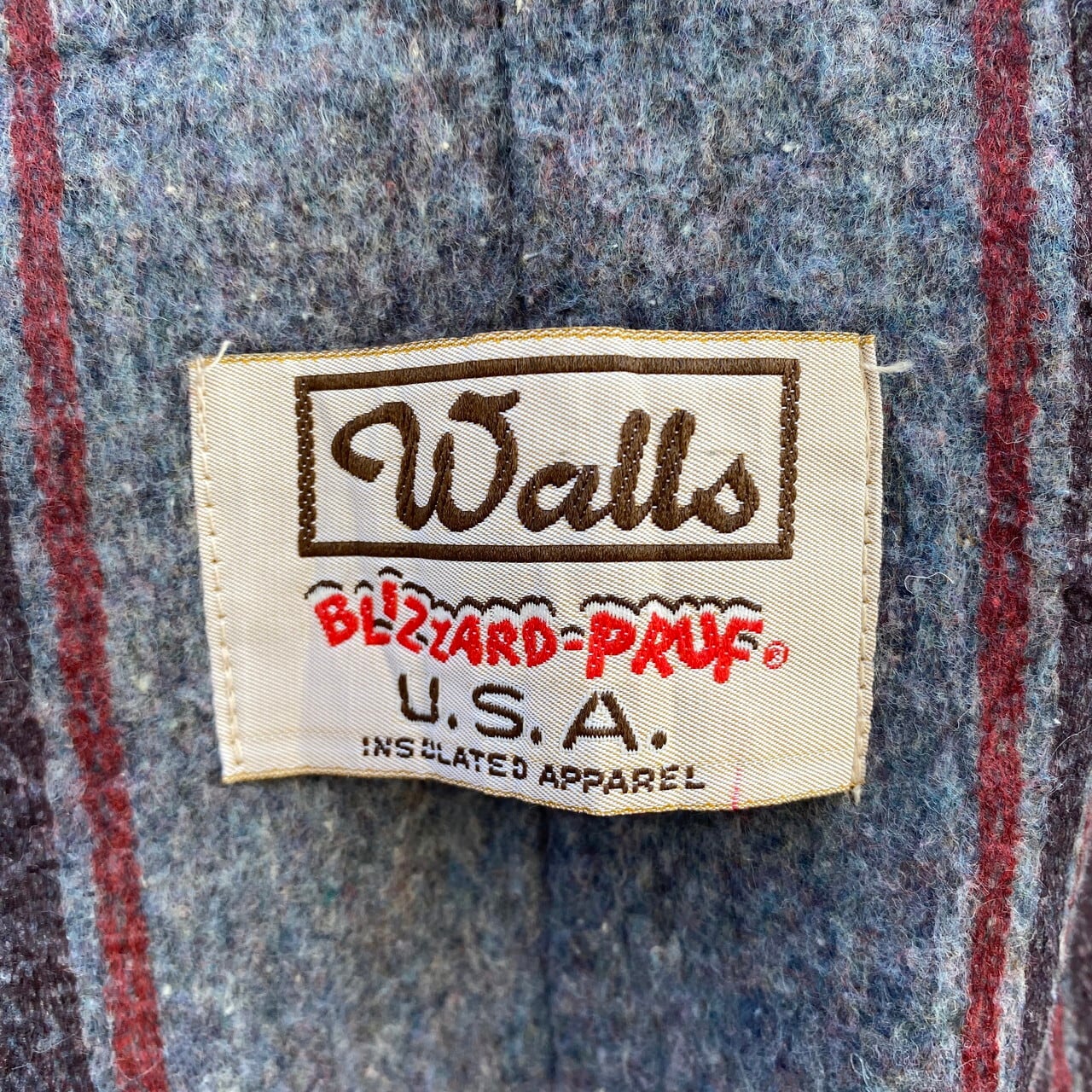 70〜80年代 USA製 Walls ダック地 カバーオール ブランケットライナー