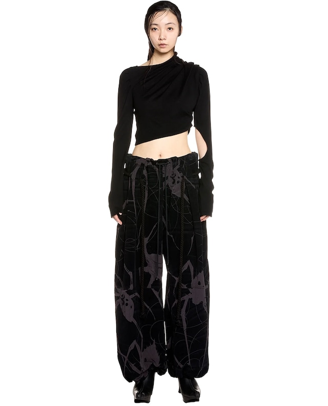 【mukcyen】spider flocky balloon pants