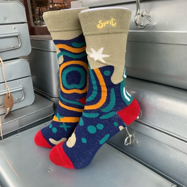 TOPANGA SOCKS Lady's  　artソックス　Spirit