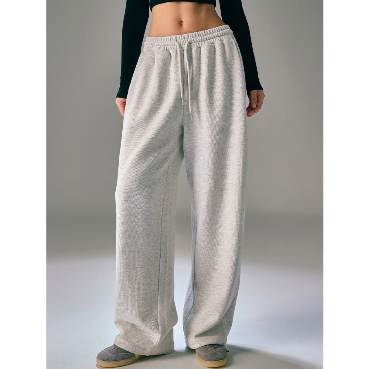 Drawstring Loose Fit Wide Pants BM0026