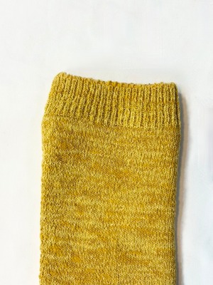 yahae・Silk Organic Cotton Pile Socks・Yellow　4-4036-22