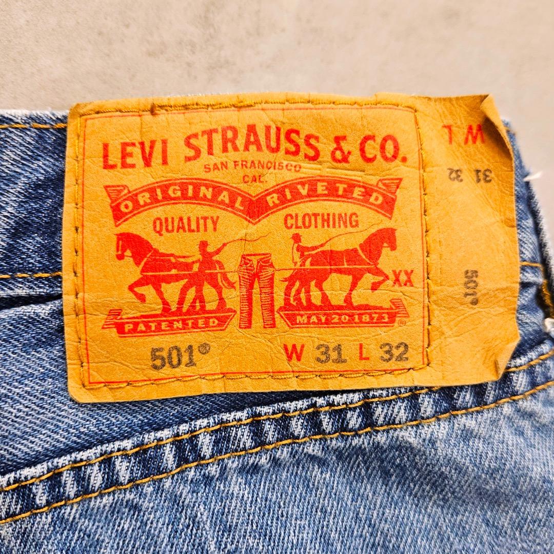 リーバイス501 Levis W31 ブルーデニム 青 古着 ボトム 18113 | fuufu