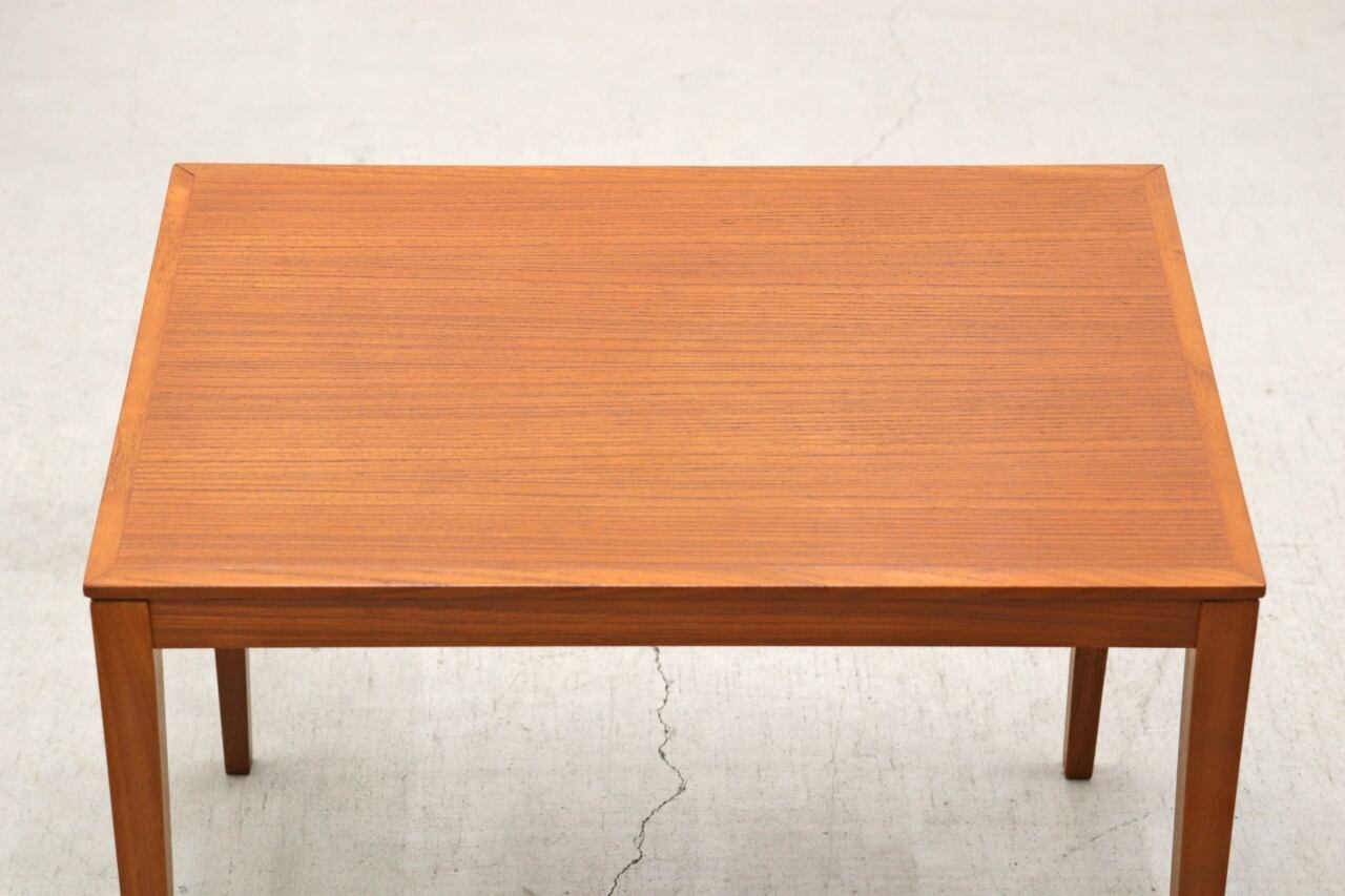 ガラストップ ネストテーブル風コーヒーテーブル アンティーク チーク  