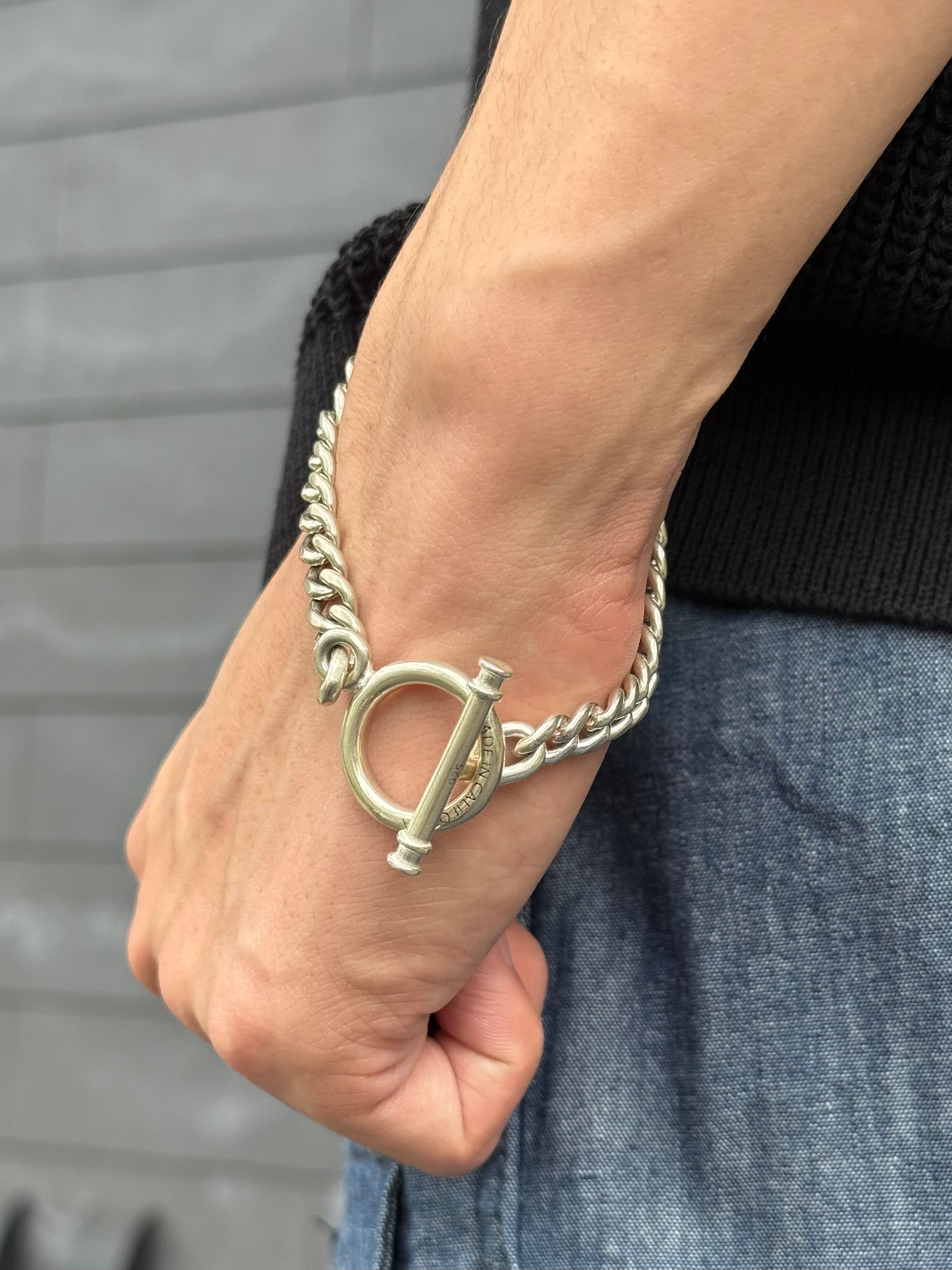 MADE IN CALIFORNIA【T-bar Cuban Bracelet (太さ:小)】 | LARGE LAB TOWN