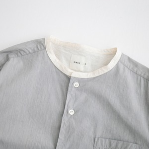 リネン RINEN 80/2ブロードクレリックバンドカラーシャツ(R33305)全2色【レターパックプラス可】