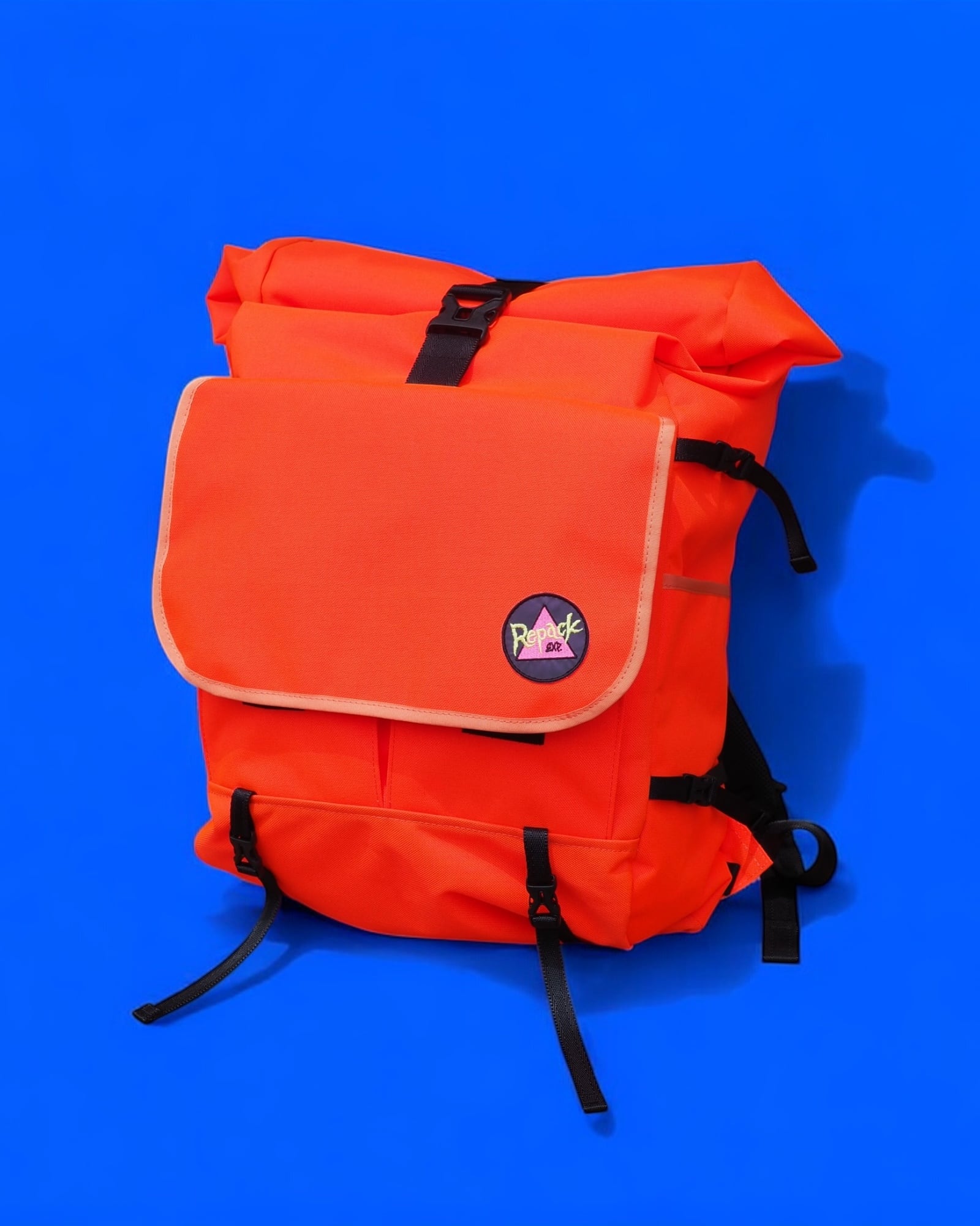 オレンジ フラップ付きバックパック FLAP FRAME BAG(X-PAC ORANGE) | REPACK EXP. THE SHOP