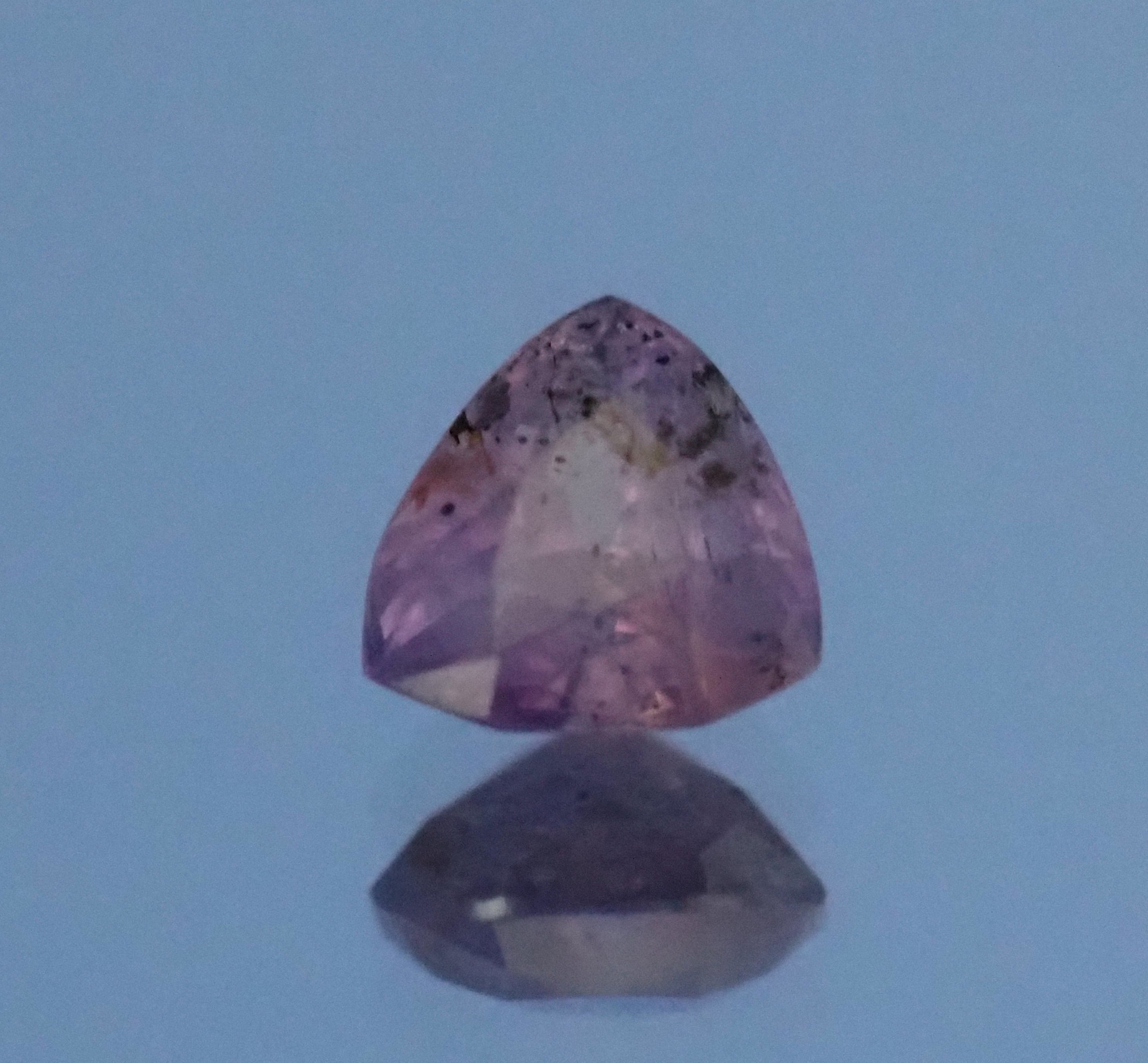 非加熱 天然 シルキーサファイア パープル ペアシェイプ ルース 0.84ct