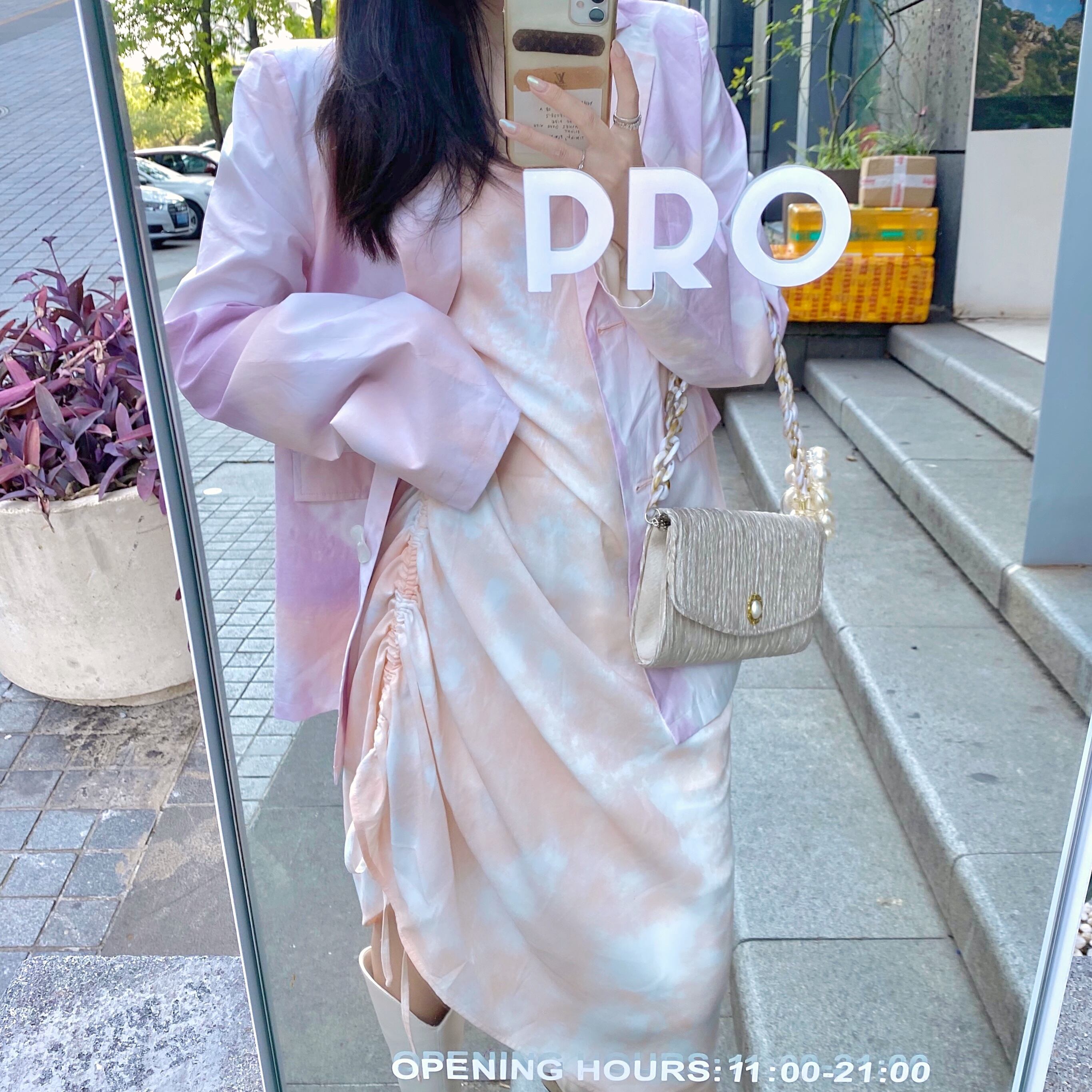 スプリングスタンダードスタイルルーズスカート レトロ 春物 ドラファッションホール63463420385