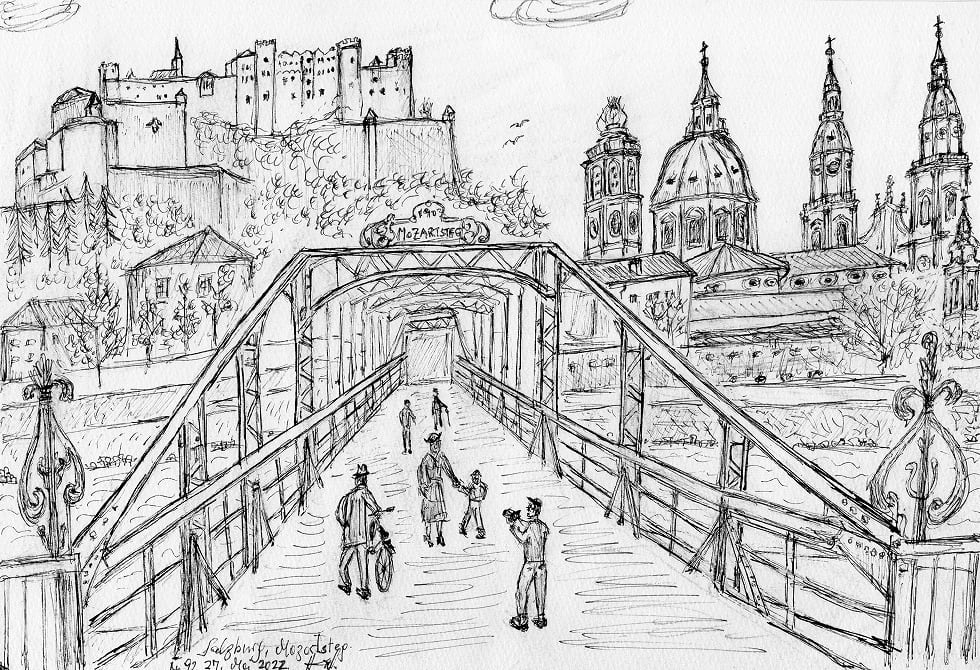モーツァルト橋 (ザルツブルク) | Sbg.Mozartsteg