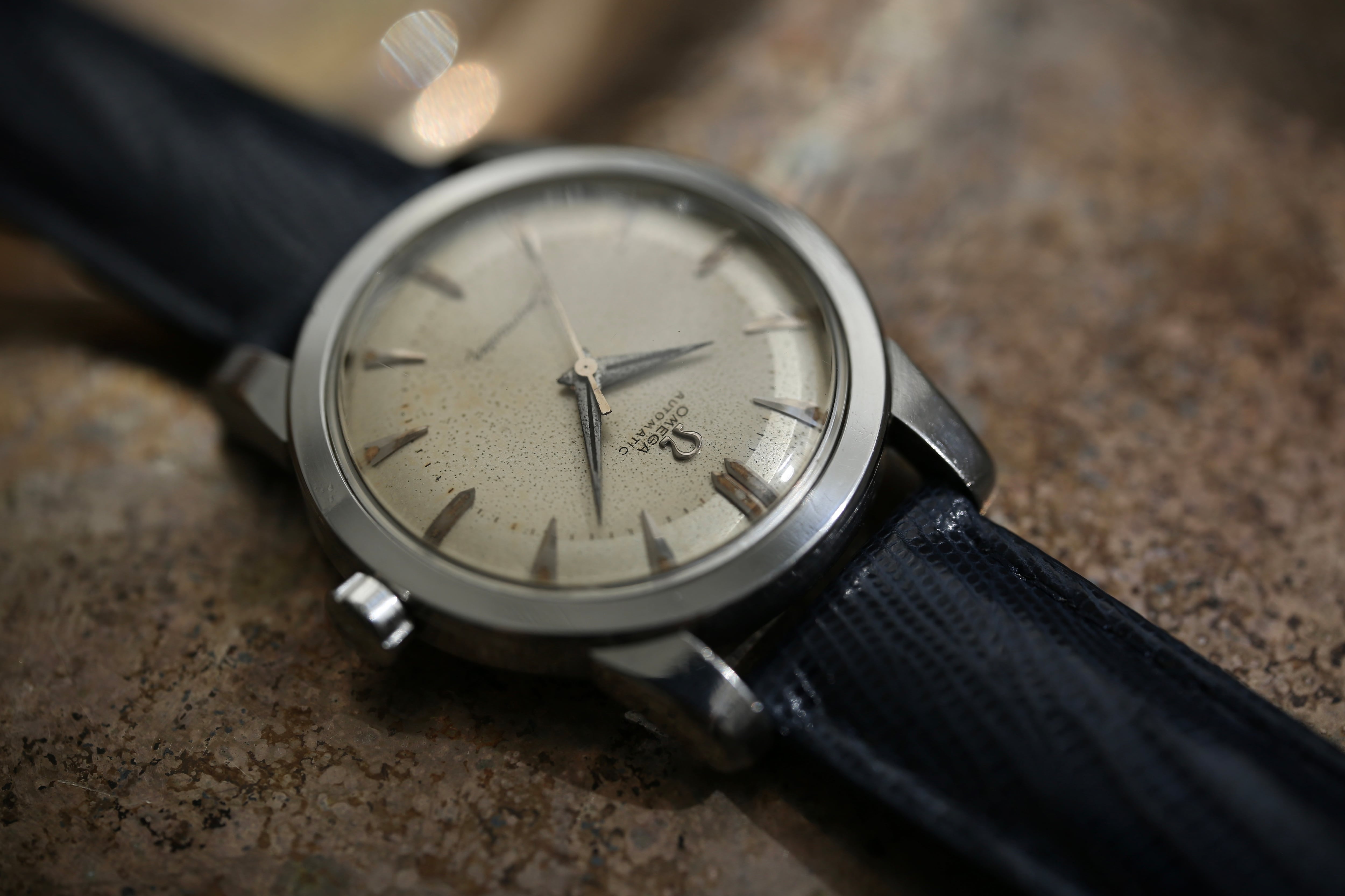 OMEGA】1952年製 オメガ シーマスター1st 飛びアラビア×ツートン