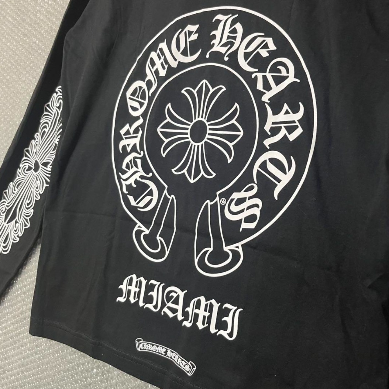 CHROME HEARTS ロングスリーブTシャツ / Horseshoe “MIAMI” ロンT
