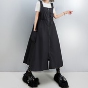 ジッパー ギャザーストラップ スカート  00134