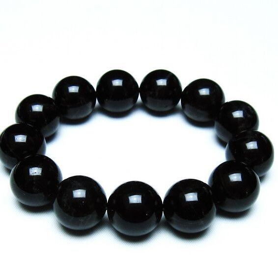 モリオン 黒水晶 ブレスレット 18mm 一点物 メール便可 [M便 1/10] 111-46287