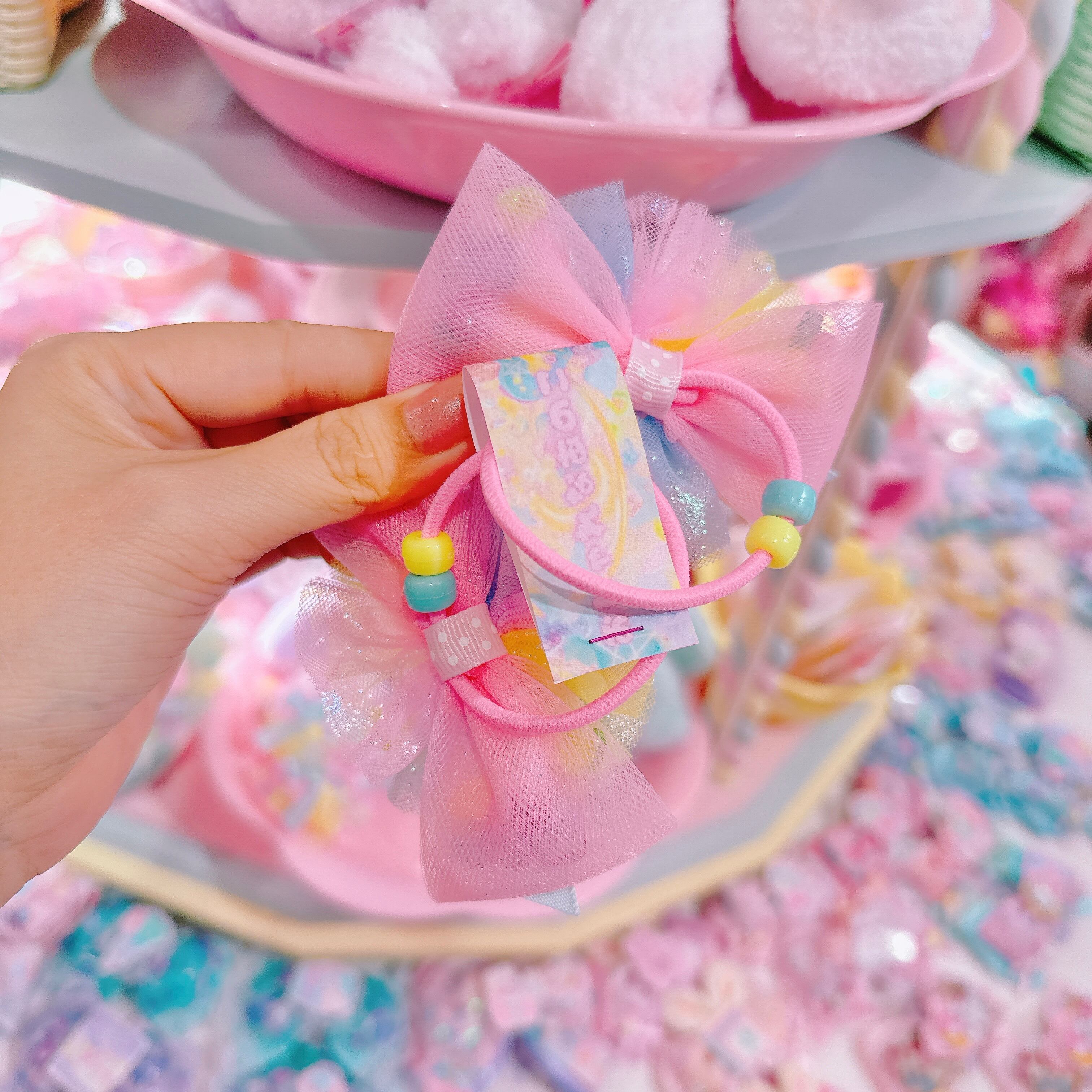 【P6】5-6シャカシャカツインヘアゴム