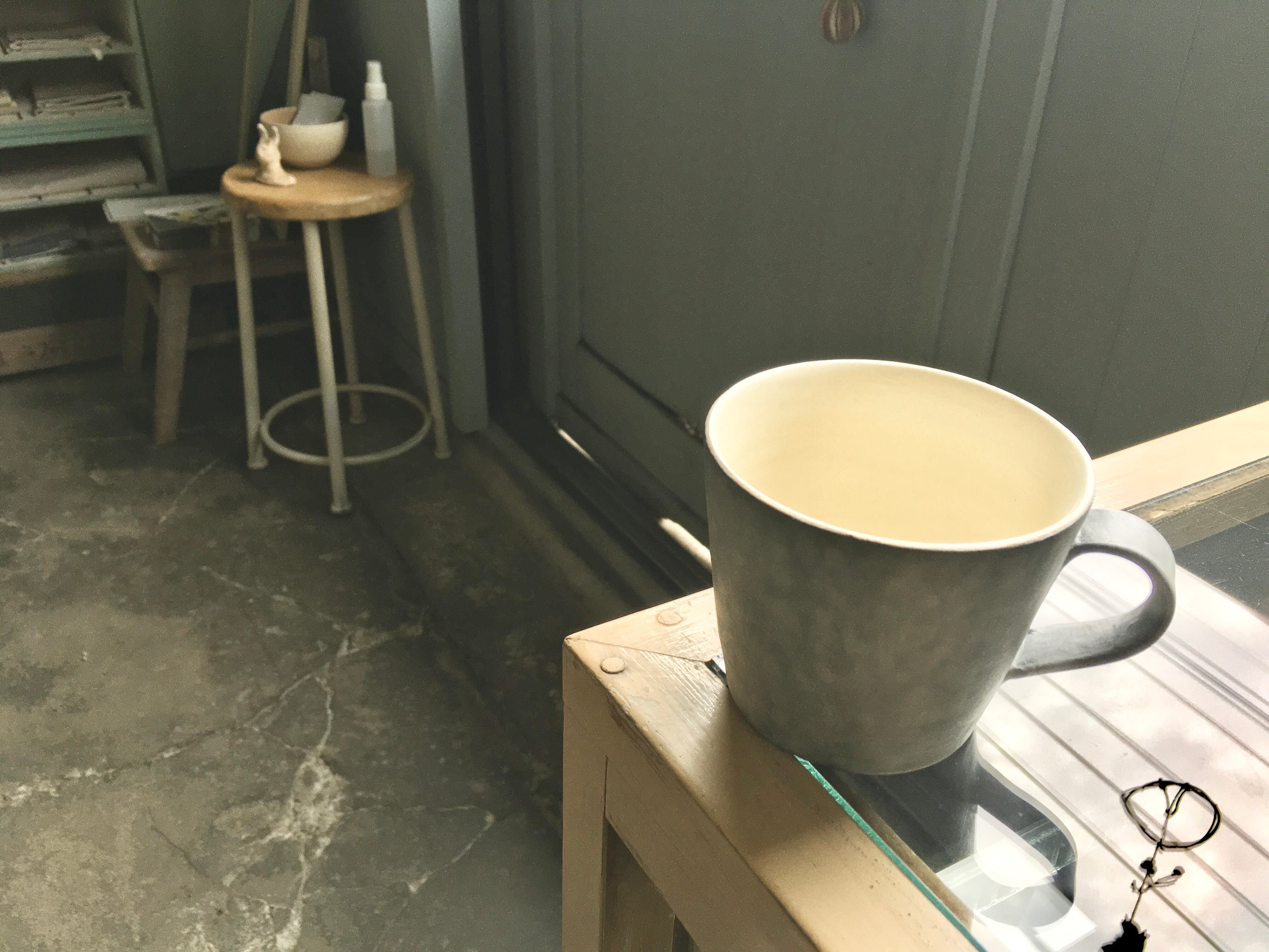 MOKA グレー素材 食洗器・レンジ対応：オールマイティー マグカップ ダークグレー 各