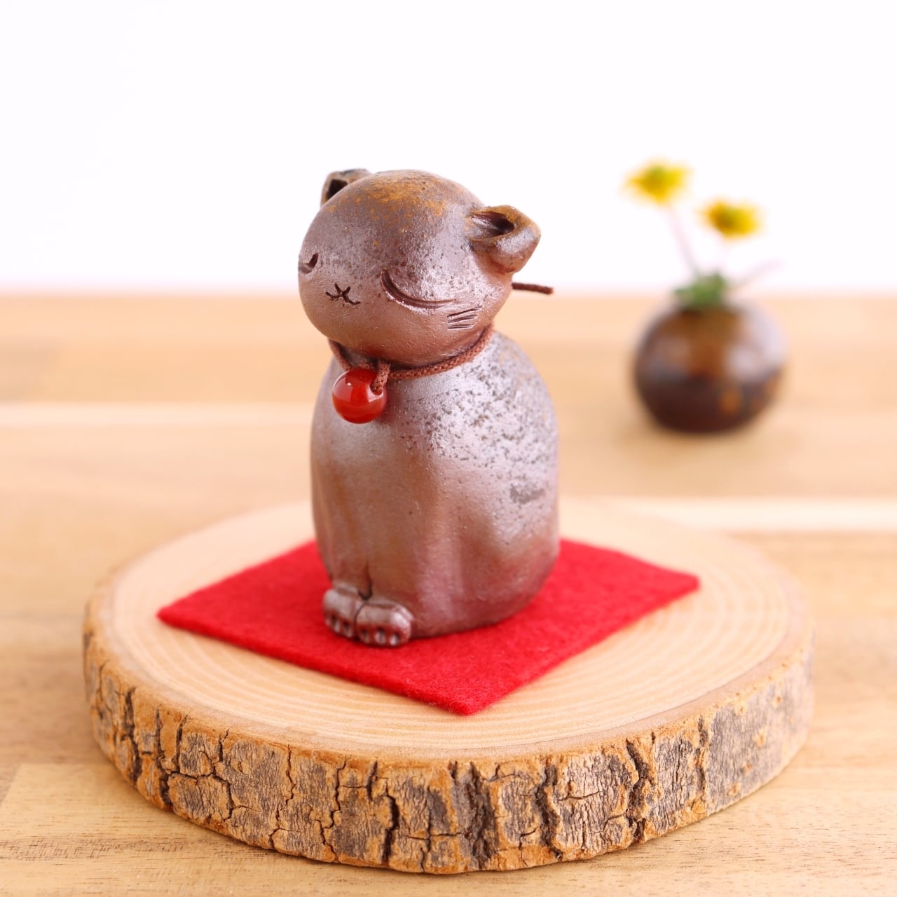 備前焼 ねこ(座り)