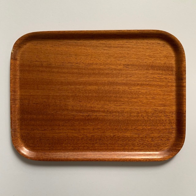 60-70's W.Germany Vintage Wood Tray _04（西ドイツ ヴィンテージチークトレイ）